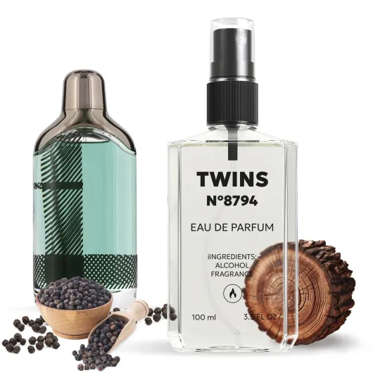 TWINS Impression of The Beat For Men - Perfume for Men Eau de Parfum - No.8794 - 3.4 Fl Oz / 100 ml Burberry The Beat For Men Impression