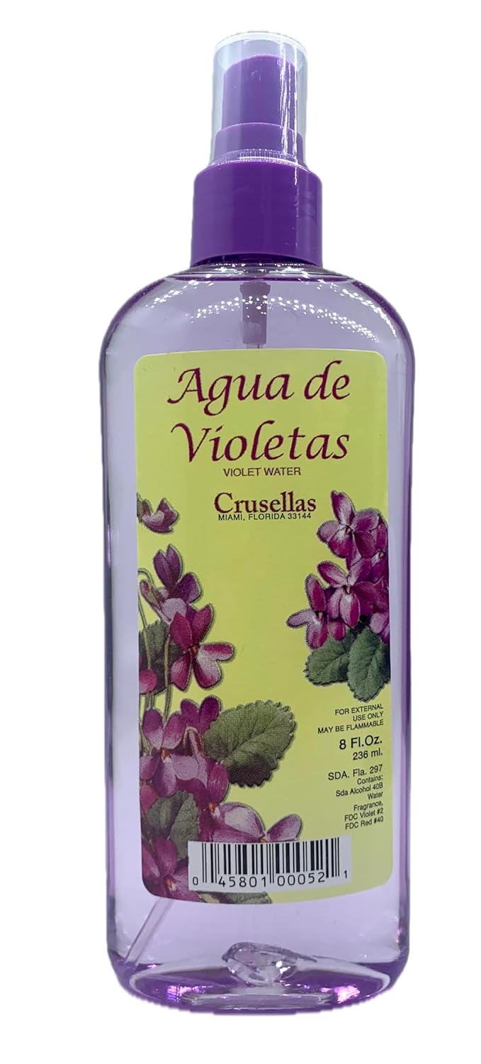 Agua de Violetas (Violet Water) Pump Spray 8 Fl - Oz - 8 Fl Oz (Pack of 1)