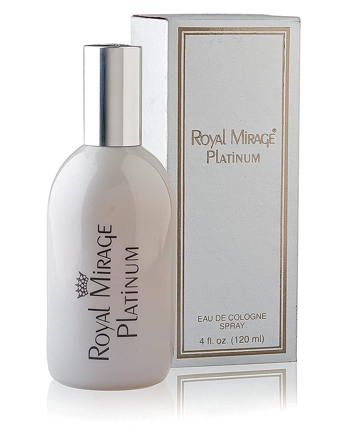 Platinum Eau de Cologne -Premium Fresh Citrus & Airy Fragrance Spray - 120ml (4 oz) Long-Lasting EDC - Authentic Heritage Scent