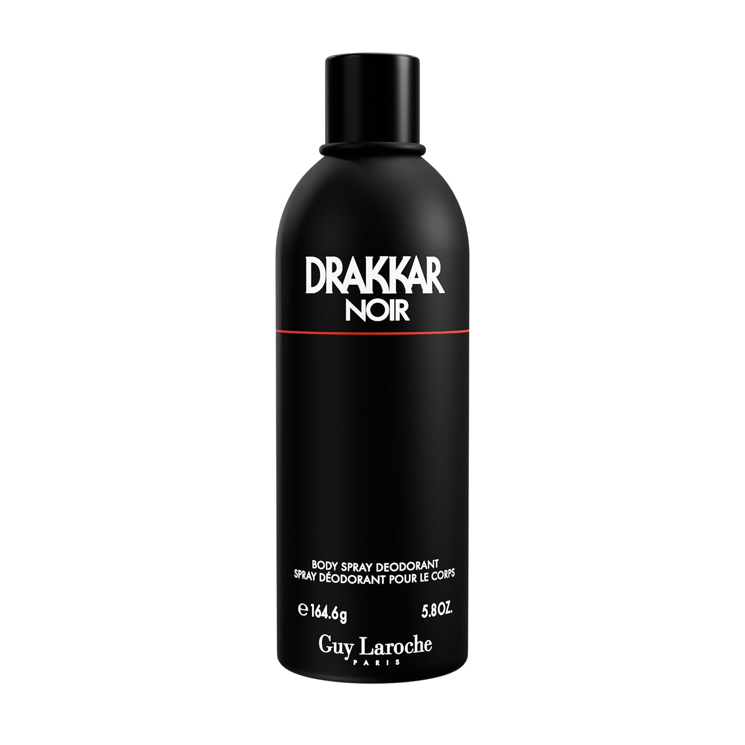 Guy Laroche Drakkar Noir, Iconic Designer Fragrance, Intense & Powerful Body Spray, Fougere Blend & Aromatic Spices, Long Lasting Mens Cologne, Day and Evening Scent 6.76 Fl Oz (Pack of 1)