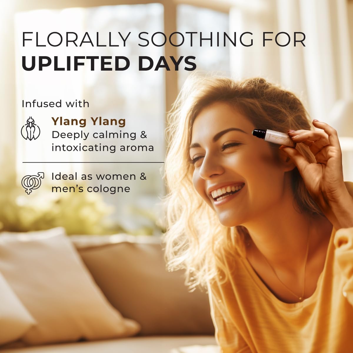 Ylang Ylang Essential Oil Roll On - 0.34 Fl Oz - Travel Size Roller for Camping, Skin, Aromatherapy Relief, Convenience Ylang Ylang (Roll On) 0.34 Fl Oz (Pack of 1)