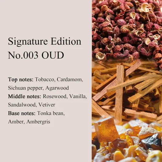 EldEast LRERABO Signature Edition No - 003 OUD Wood Eau de Parfum, Oriental Woody Long-Lasting Unisex Fragrance - Agarwood, Sandalwood, Vanilla - Clean & Vegan, Cruelty Free 3.4 fl - oz