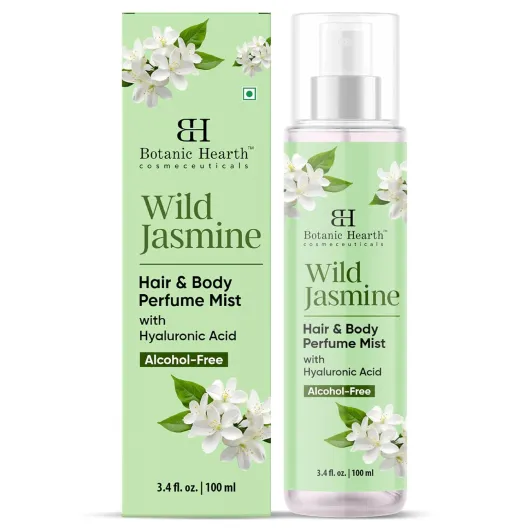 Jasmine Hair Perfume & Body Mist, Long-Lasting Hair Deodorizer & Body Scent for Women & Men, Alcohol-Free Clean Fragrance Hair Spray For Everyday Wear, All Day Freshness, 3.4 Fl Oz