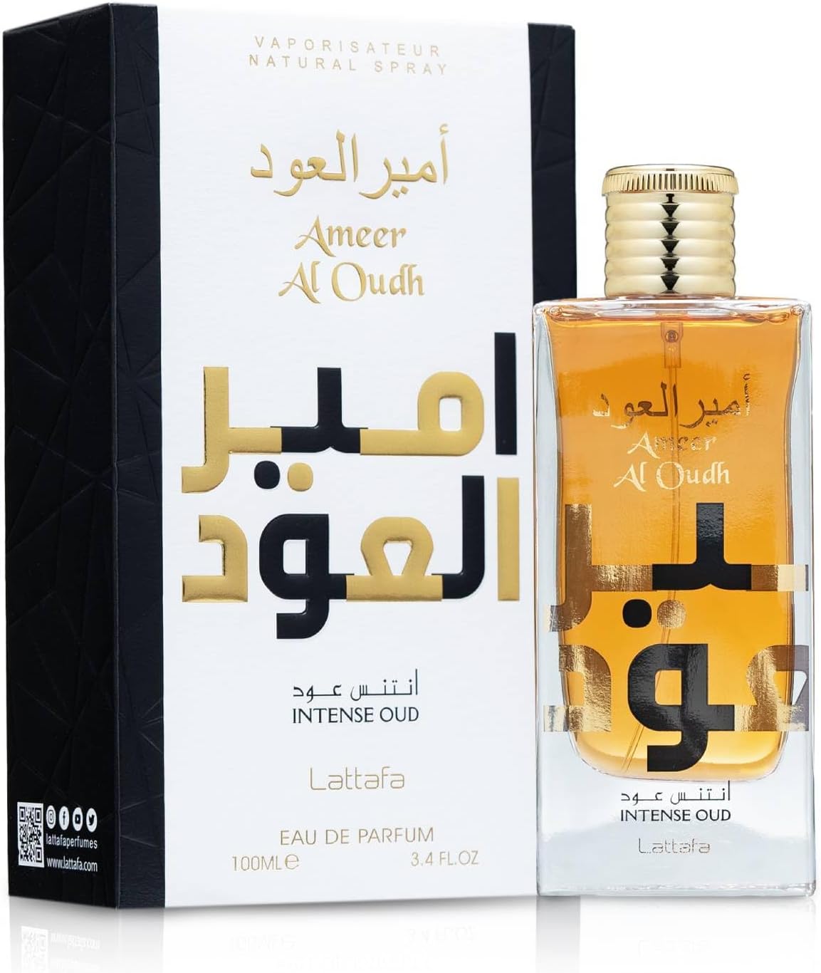 Ameer Al Oudh Intense Oud For Men 3.4 oz EDP Spray 100.55 ml (Pack of 1)
