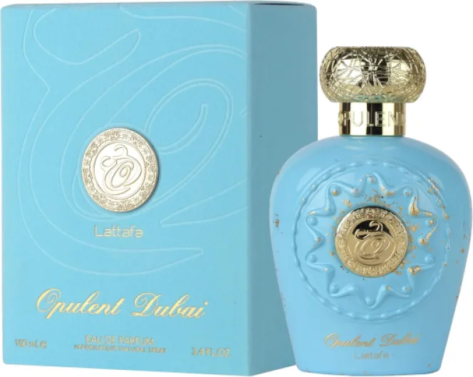 Opulent Dubai by Lattafa Perfumes Unisex Eau de Parfum 100ml Oriental Floral Fragrance with Mango, Jasmine, Ambergris and Oakmoss Long Lasting Luxury Scent for Men and Women